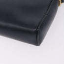 GUCCI Shoulder Bag Leather Navy Gold Tone 29 001 4697 Auth BA14935-16