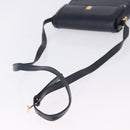 GUCCI Shoulder Bag Leather Navy Gold Tone 29 001 4697 Auth BA14935-7