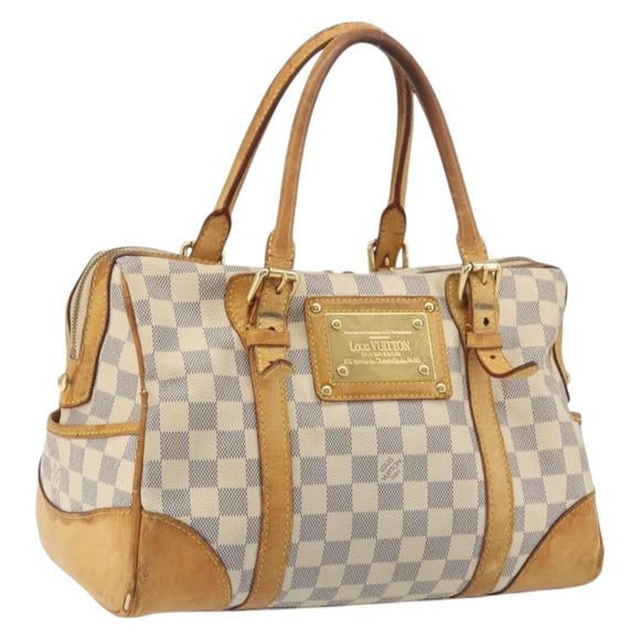 LOUIS VUITTON Damier Azur Berkeley Hand Bag N52001 LV Auth BA14936