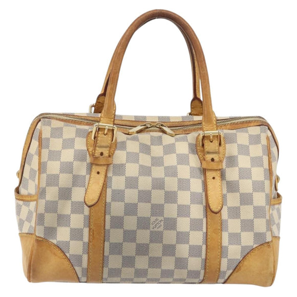 LOUIS VUITTON Damier Azur Berkeley Hand Bag N52001 LV Auth BA14936