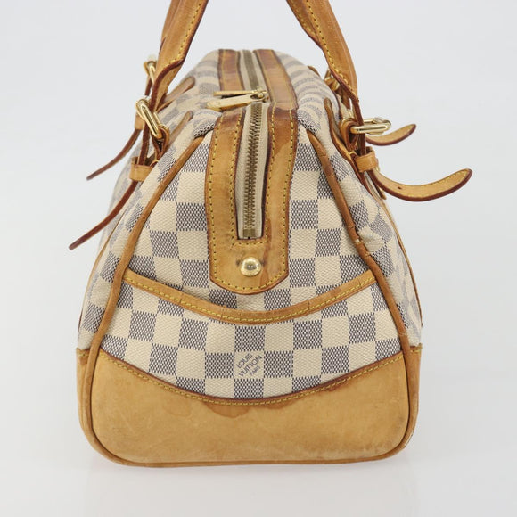 LOUIS VUITTON Damier Azur Berkeley Hand Bag N52001 LV Auth BA14936