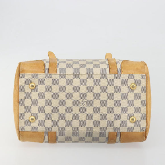 LOUIS VUITTON Damier Azur Berkeley Hand Bag N52001 LV Auth BA14936