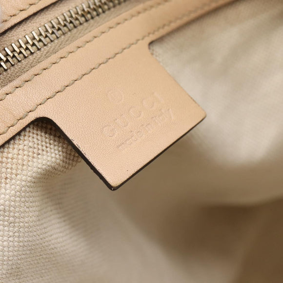 GUCCI GG Canvas Tote Bag Pink Gold Tone 257068 Auth BA14937
