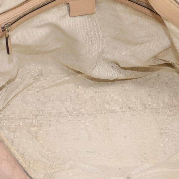 GUCCI GG Canvas Tote Bag Pink Gold Tone 257068 Auth BA14937