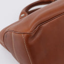CELINE Boogie Bag Hand Bag Leather Brown Silver Auth BA14938A-13