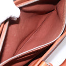 CELINE Boogie Bag Hand Bag Leather Brown Silver Auth BA14938A-20