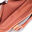 CELINE Boogie Bag Hand Bag Leather Brown Silver Auth BA14938A-21