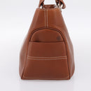 CELINE Boogie Bag Hand Bag Leather Brown Silver Auth BA14938A-5