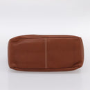 CELINE Boogie Bag Hand Bag Leather Brown Silver Auth BA14938A-9