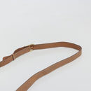 CELINE Macadam Shoulder Bag PVC Leather Brown Gold Tone Auth BA14939-8