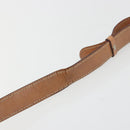 CELINE Macadam Shoulder Bag PVC Leather Brown Gold Tone Auth BA14939-9