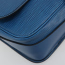 LOUIS VUITTON Epi Cartouchiere MM Shoulder Bag Blue M52245 LV Auth BA14941-14