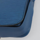 LOUIS VUITTON Epi Cartouchiere MM Shoulder Bag Blue M52245 LV Auth BA14941-15