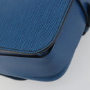 LOUIS VUITTON Epi Cartouchiere MM Shoulder Bag Blue M52245 LV Auth BA14941-16