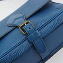 LOUIS VUITTON Epi Cartouchiere MM Shoulder Bag Blue M52245 LV Auth BA14941-18