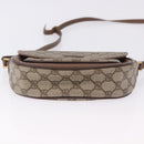 GUCCI GG Supreme Shoulder Bag PVC Leather Beige Gold Tone Auth BA14942-9