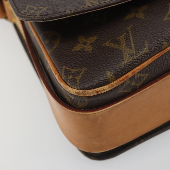 LOUIS VUITTON Monogram Cartouchiere GM Shoulder Bag M51252 LV Auth BA14943
