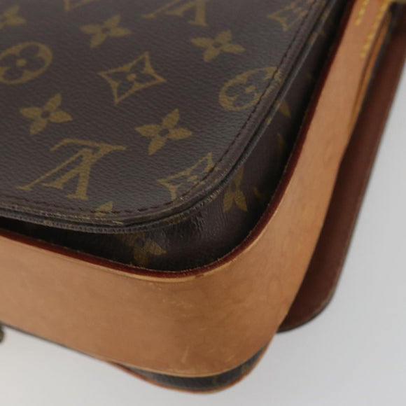 LOUIS VUITTON Monogram Cartouchiere GM Shoulder Bag M51252 LV Auth BA14943