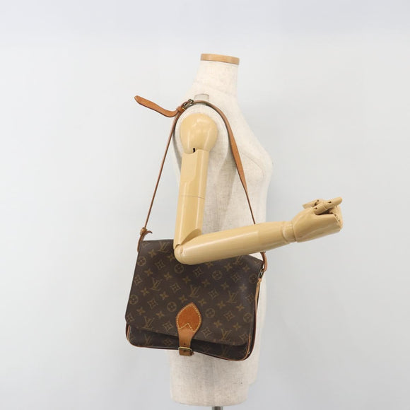 LOUIS VUITTON Monogram Cartouchiere GM Shoulder Bag M51252 LV Auth BA14943