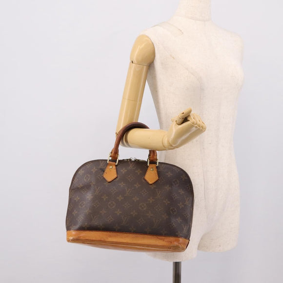 LOUIS VUITTON Monogram Alma Hand Bag M51130 LV Auth BA14944