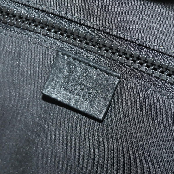 GUCCI GG Canvas Backpack Black Silver 449181 Auth BA14948