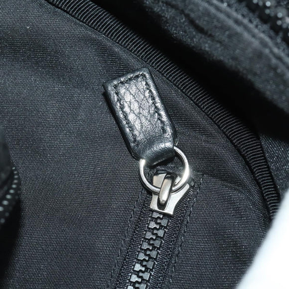 GUCCI GG Canvas Backpack Black Silver 449181 Auth BA14948