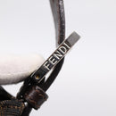 FENDI Zucca Canvas Mamma Baguette Shoulder Bag Brown Silver Auth BA14949V-10