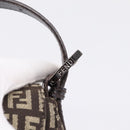 FENDI Zucchino Canvas Mamma Baguette Shoulder Bag Brown 8BR001 Auth BA14950V-14
