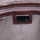 FENDI Zucchino Canvas Mamma Baguette Shoulder Bag Brown 8BR001 Auth BA14950V-15