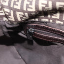 FENDI Zucchino Canvas Mamma Baguette Shoulder Bag Brown 8BR001 Auth BA14950V-19