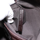 FENDI Zucchino Canvas Mamma Baguette Shoulder Bag Brown 8BR001 Auth BA14950V-21