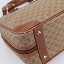 GUCCI Micro GG Hand Bag PVC Leather Beige Gold Tone 000.39.0030 Auth BA14951-14