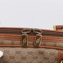 GUCCI Micro GG Hand Bag PVC Leather Beige Gold Tone 000.39.0030 Auth BA14951-17