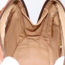 GUCCI Micro GG Hand Bag PVC Leather Beige Gold Tone 000.39.0030 Auth BA14951-20