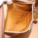 GUCCI Micro GG Hand Bag PVC Leather Beige Gold Tone 000.39.0030 Auth BA14951-11