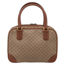 GUCCI Micro GG Hand Bag PVC Leather Beige Gold Tone 000.39.0030 Auth BA14951-2