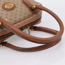 GUCCI Micro GG Hand Bag PVC Leather Beige Gold Tone 000.39.0030 Auth BA14951-7