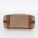 GUCCI Micro GG Hand Bag PVC Leather Beige Gold Tone 000.39.0030 Auth BA14951-5