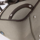BURBERRY Nova Check Hand Bag Canvas Brown Silver Auth BA14954A-16