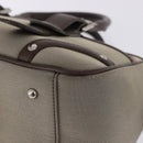 BURBERRY Nova Check Hand Bag Canvas Brown Silver Auth BA14954A-10