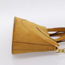 BVLGARI Hand Bag Suede 2way Brown Gold Tone Auth BA14955-4