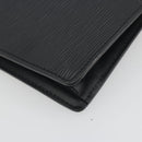 LOUIS VUITTON Epi Sellier Dragonne Clutch Bag Black M52612 LV Auth BA14957-16
