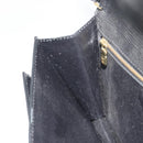 LOUIS VUITTON Epi Sellier Dragonne Clutch Bag Black M52612 LV Auth BA14957-20