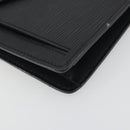 LOUIS VUITTON Epi Sellier Dragonne Clutch Bag Black M52612 LV Auth BA14957-14
