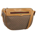 GUCCI Micro GG Web Sherry Line Shoulder Bag PVC Beige 001 104 0918 Auth BA14963-1