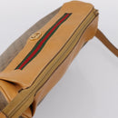 GUCCI Micro GG Web Sherry Line Shoulder Bag PVC Beige 001 104 0918 Auth BA14963-6