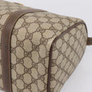GUCCI GG Supreme Web Sherry Line Hand Bag PVC Beige Gold 40 02 007 Auth BA14964-9