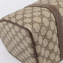 GUCCI GG Supreme Web Sherry Line Hand Bag PVC Beige Gold 40 02 007 Auth BA14964-14