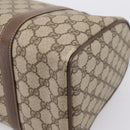 GUCCI GG Supreme Web Sherry Line Hand Bag PVC Beige Gold 40 02 007 Auth BA14964-15