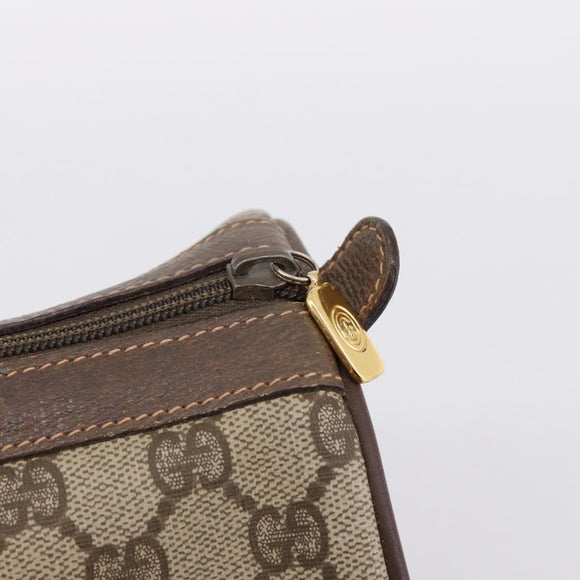 GUCCI GG Supreme Web Sherry Line Hand Bag PVC Beige Gold 40 02 007 Auth BA14964